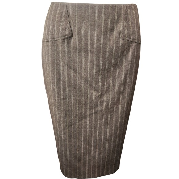 Carlisle Dresses & Skirts - VTG Carlisle wool pinstripe pencil skirt New‎ with Tags Charcoal Size 6
